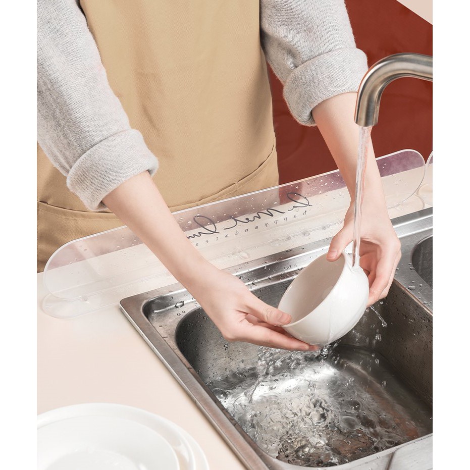 Ready Stock Kitchen Sink Anti Splash Water Flap 挡水板水槽隔水条