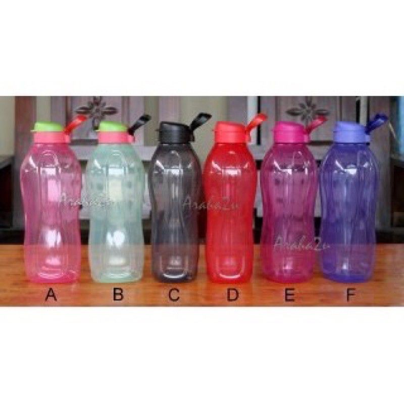 Limited offer Tupperware 2.0L Eco Bottle One pcs Giant Eco Flip Top Bottle free handle with each pcs of bottle