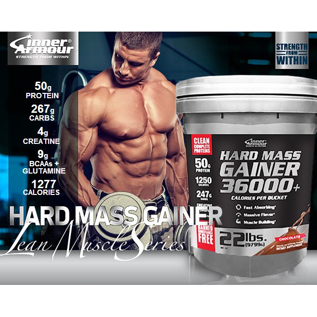 Inner Armour Hard Mass Gainer 22lbs Weight Builder Sizing Bulking Muscle Protein Shopee Malaysia