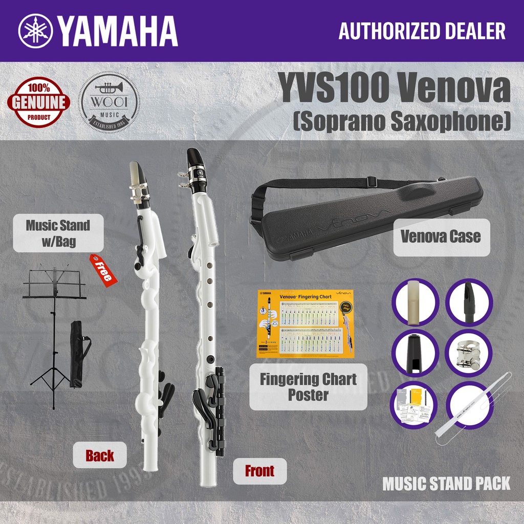 Yamaha YVS100 Venova Casual Wind Instrument YVS100 Soprano Saxophone