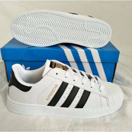 PRE ORDER!!! Kasut ADIDAS SUPERSTAR SPORT SHOES (Black Stripe Gold Tag) |  Shopee Malaysia