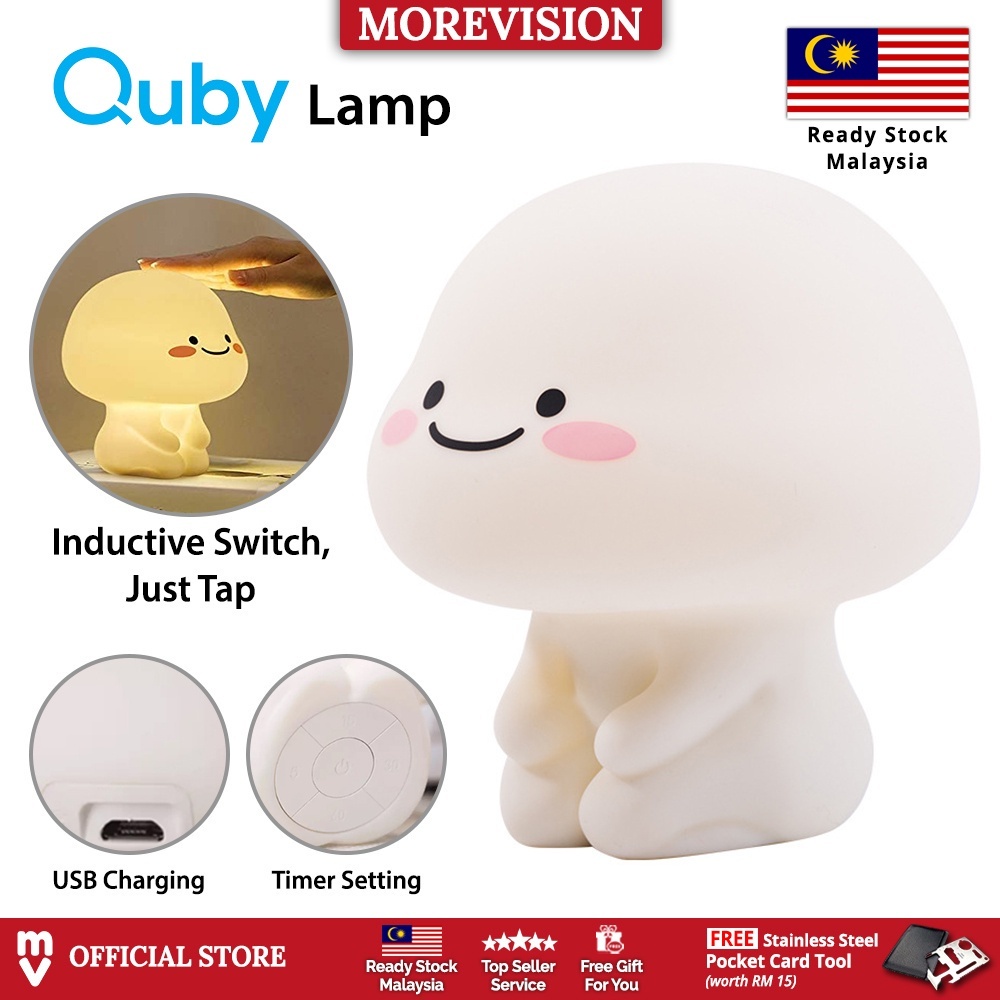 Quby Lamp Cute Bear Clever Baby Night Sleep Light Lampu Patung TikTOK ...