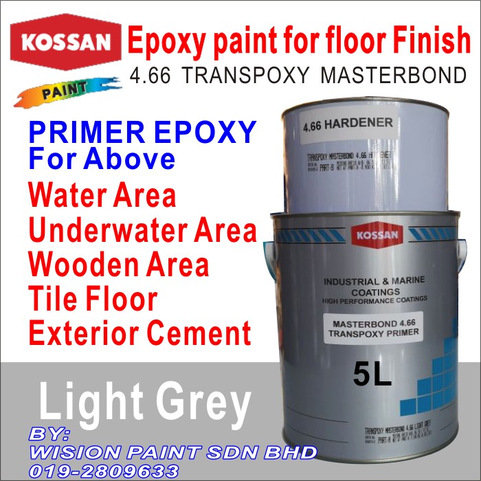 epoxy primer undercoat ( 5L ) TILES & CERAMIC HEAVY DUTY PRIMER FLOOR KOSSAN Shopee Malaysia
