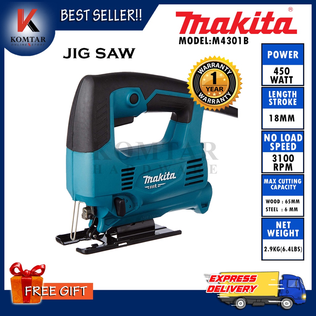 MAKITA MT Jigsaw Gergaji M4301B | Shopee Malaysia