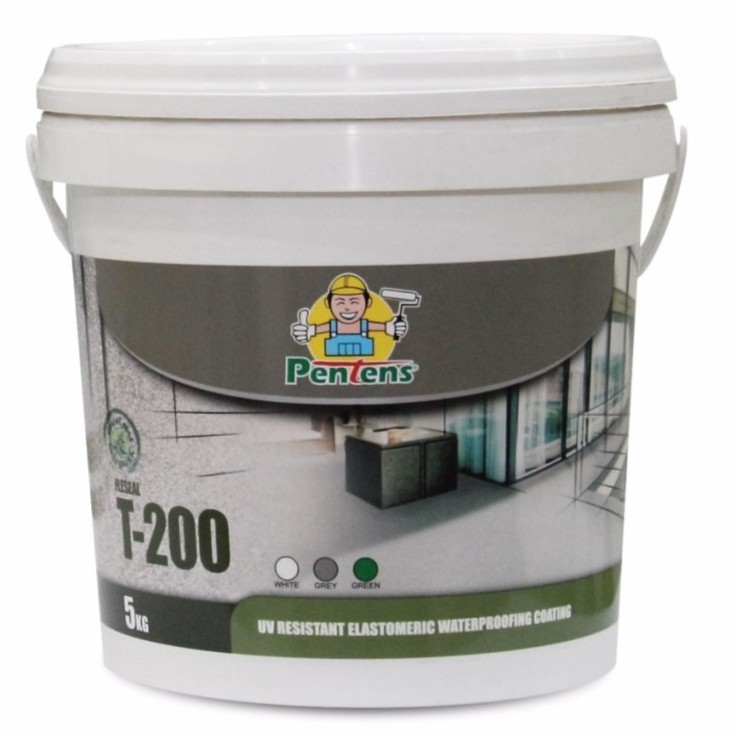 PENTENS FLESEAL T-200 UV Resistant Elastomeric Waterproofing Coating 5KG  Shopee Malaysia