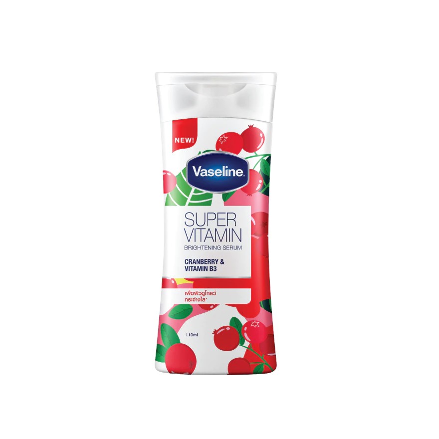Vaseline Super Vitamin Brightening Serum Cranberry & Vitamin B3 Lotion