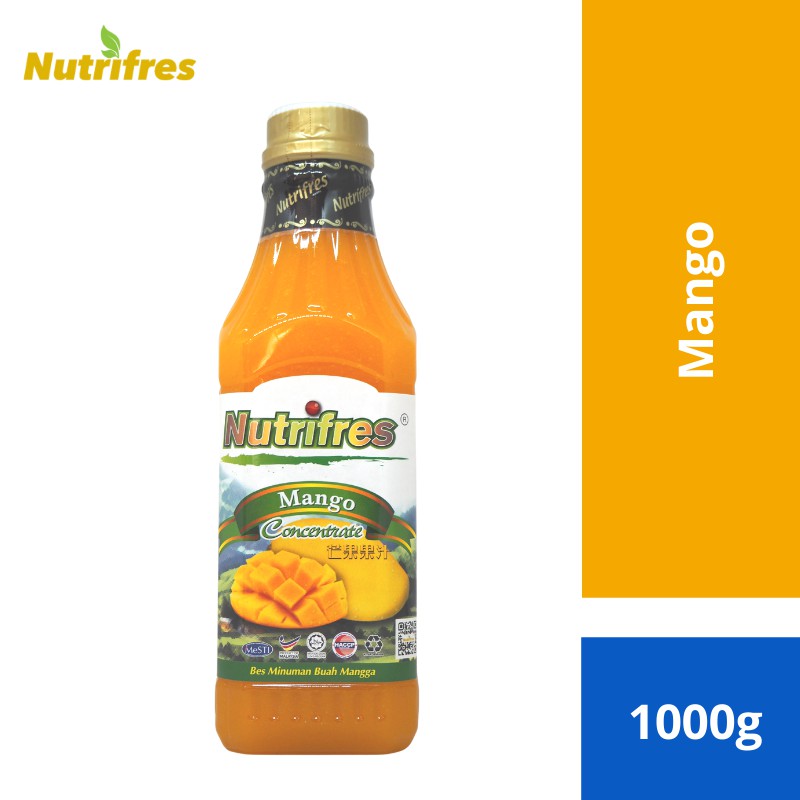 Nutrifres Mango Fruit Juice Concentrate / Cordial (1,000g) Shopee