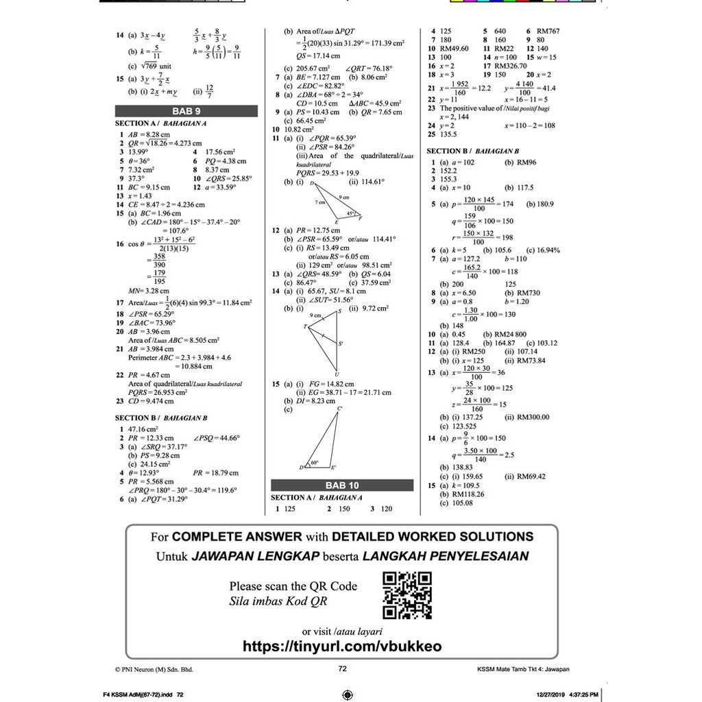 Buku Latihan Riang Belajar Kssm Matematik Tambahan Tingkatan 4 Shopee Malaysia