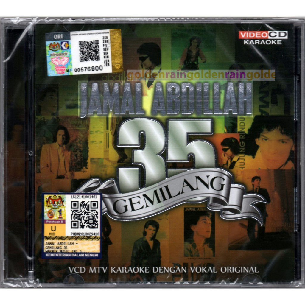 JAMAL ABDILLAH - Gemilang 35 Tahun 2013 WARNER MUSIC ORIGINAL 3 VIDEO CD SET MTV KARAOKE (ORIGINAL VOCAL)