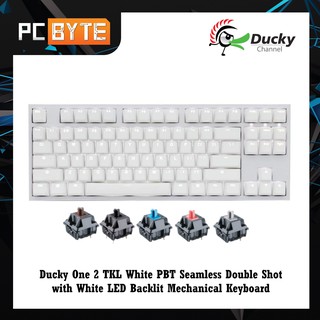 Ducky One 2 Mini Pure White Rgb Led 60 Double Shot Pbt Mechanical Keyboard Cherry Mx Switch Shopee Malaysia