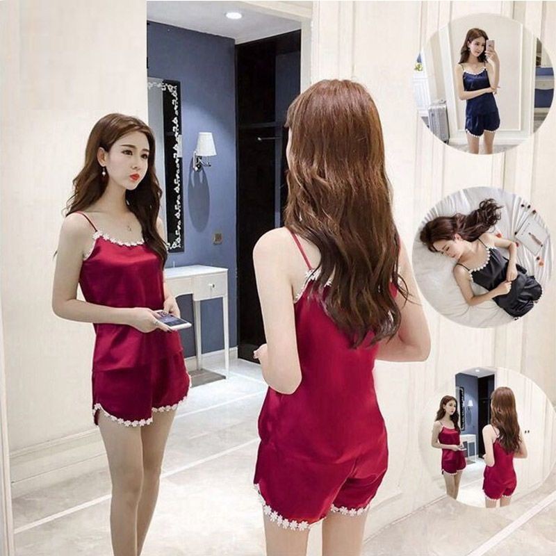 Readystock Women Pyjamas Women Lingerie Sexy Lingerie Sexy sleepwear sexy Nightwear baju tidur perempuan Seksi