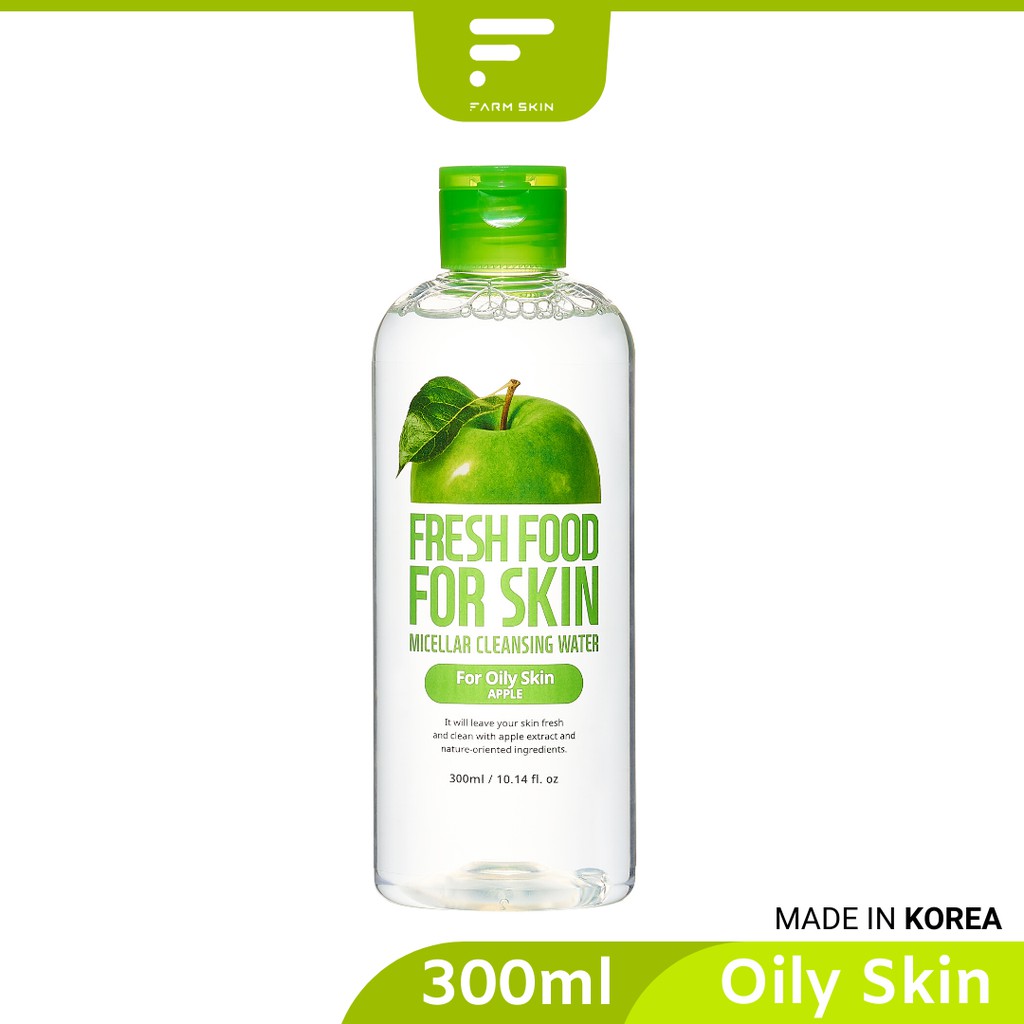 FARMSKIN FRESHFOOD Apple Micellar Cleansing Water - Oily Skin (300ml)