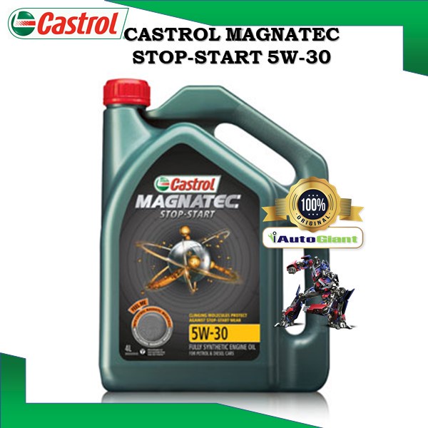 Castrol MAGNATEC Stop-Start 5W-30 SN for Petrol, Diesel, and Hybrid Vehicles (4L) (100% ORIGINAL)