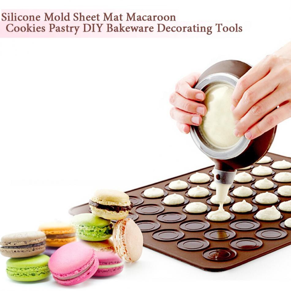 Silicone Macaron Mold Macaroon Pastry Oven Baking Sheet Mat Non Stick Kitchen Tools Kitchen Dining Bakeware Ourvagabondstories Com