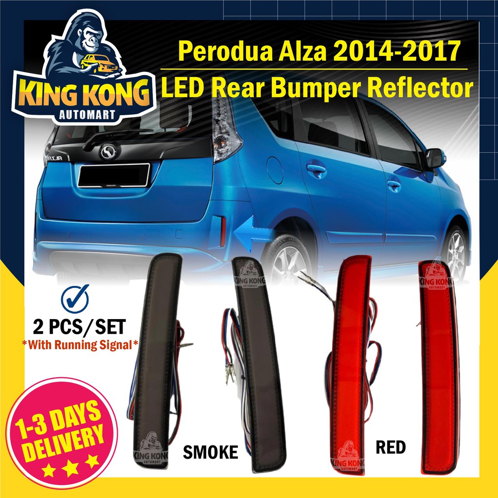 Perodua Alza 2014 2017 Rear Bumper LED Reflector / Axia 2019 Dynamic