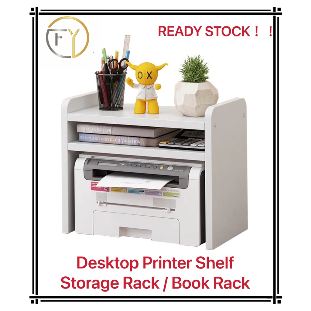 READY STOCK !! DESKTOP PRINTER SHELF STORAGE RACK | BOOK RACK | HIGH QUALITY FILE STORAGE RACK SOLID WOOD