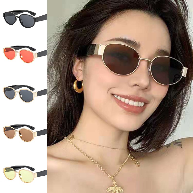 Fashion Metal Frame Sunglasses Women Retro Square Glass Sun Glasses Female Eyeglasses Lady