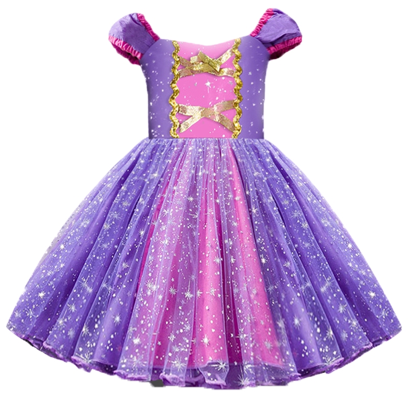 Baby Girls Rapunzel Sofia Princess Cartoon Costume Cosplay Clothes Toddler  Party Role-play Kids Fancy Dresses For Girls | Shopee Malaysia