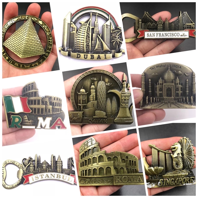 READY STOCK Fridge Magnet Metal Tourist souvenir