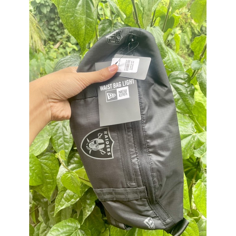Original New Era Brand Las Vegas Raiders Logo All Black Waist Bag Shopee Malaysia