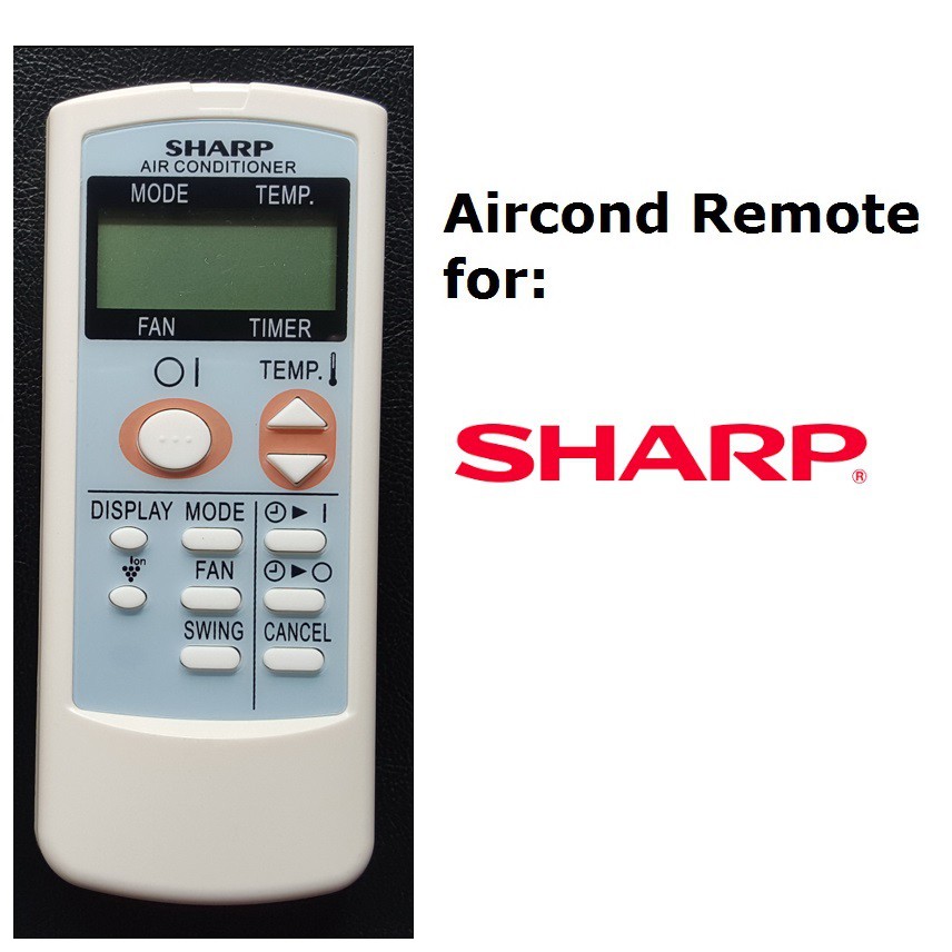 Sharp Aircond Remote control A589JB A521JB A761JB A625JB A558JB 0028SR