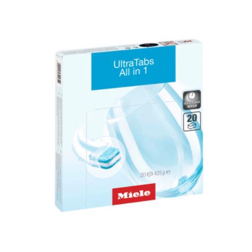Miele Ultra Tab AllinOne 20 Tablets (1 Box) Dishwasher Tablet