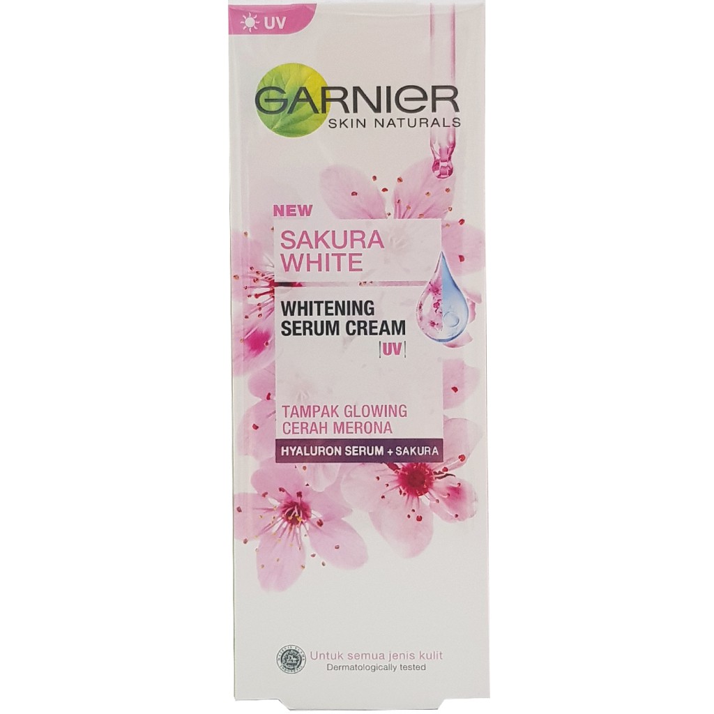 garnier sakura white serum cream