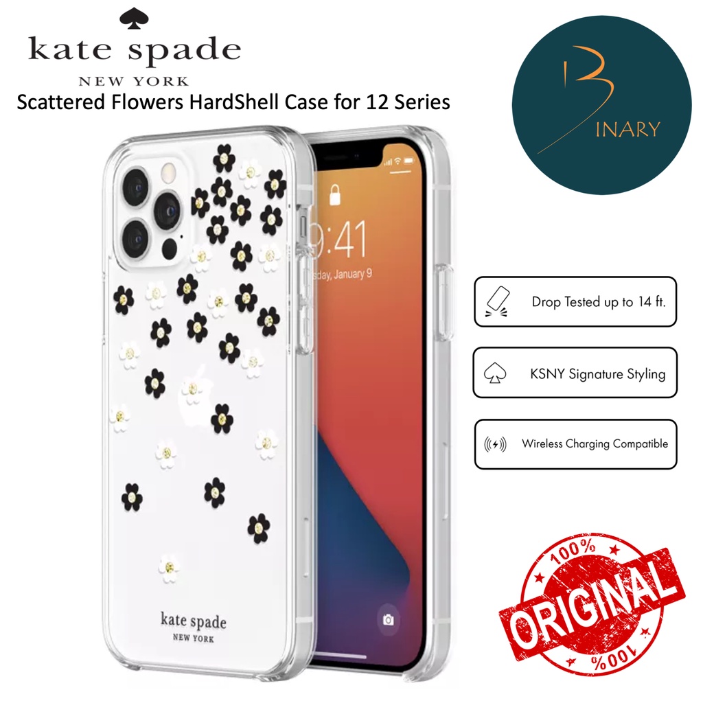 Kate Spade New York Protective Hardshell Case for iPhone 12 / 12 Pro / 12  Pro Max - Scattered Flowers | Shopee Malaysia