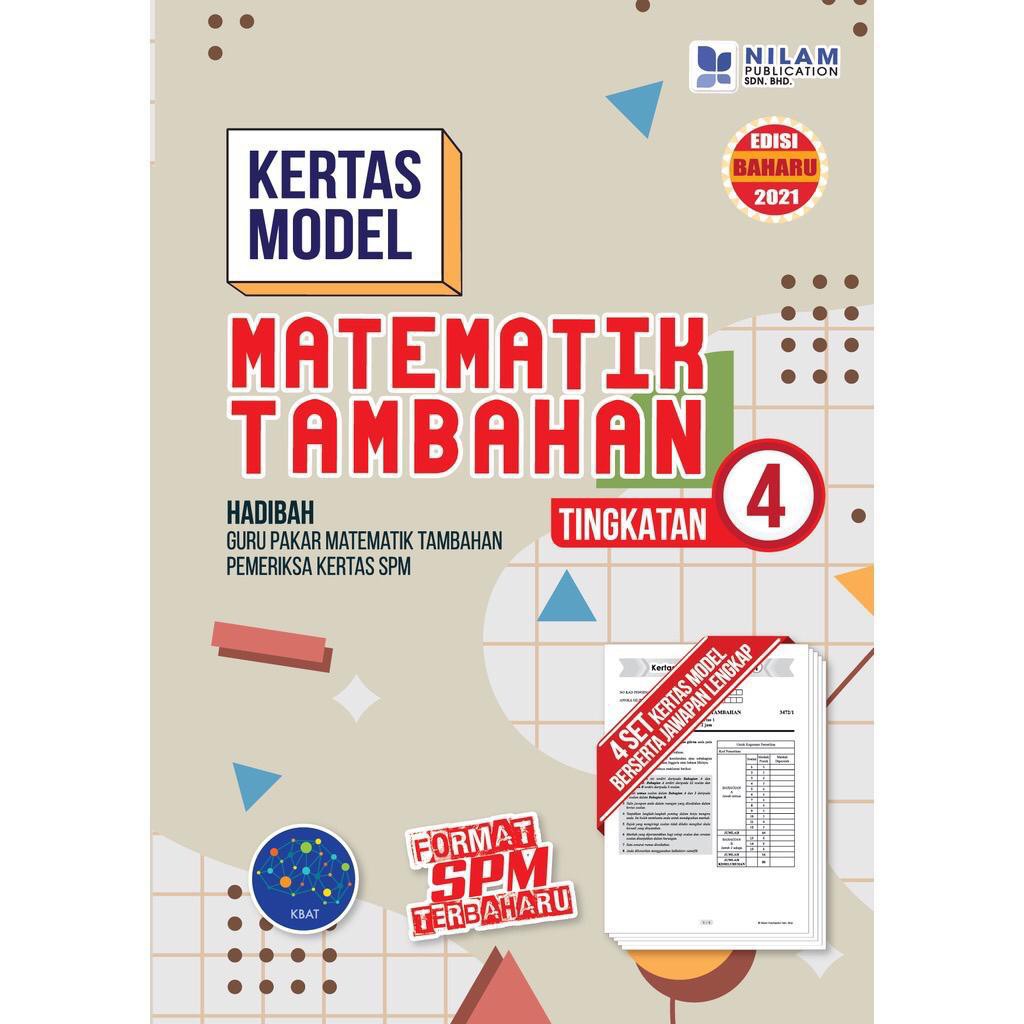 Buy KERTAS MODEL MATEMATIK TAMBAHAN TINGKATAN 4  SeeTracker Malaysia