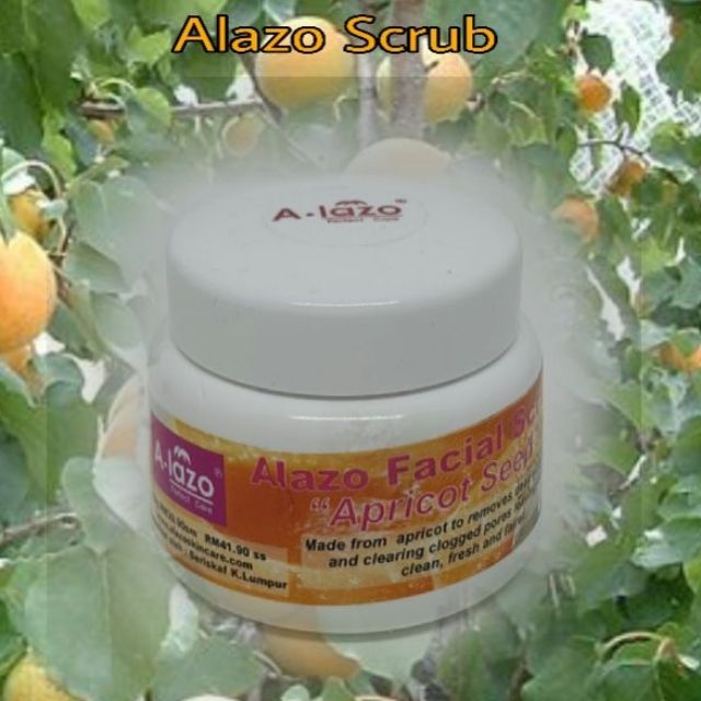 Scrub Memutihkan muka dan badan untuk buang daki jerawat jeragat kulit