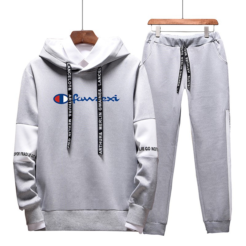 champion hoodie and jogger set mens