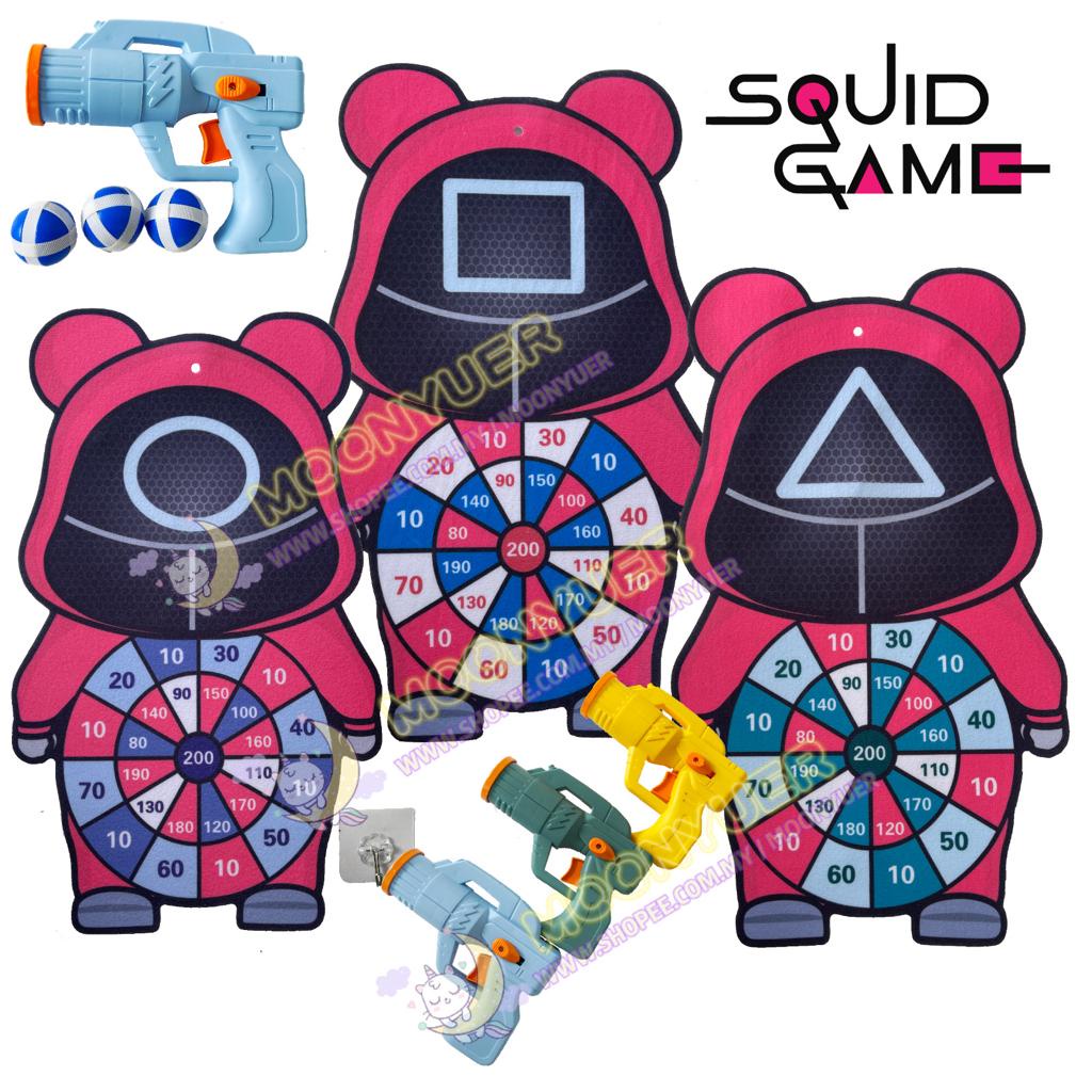 Squid Game Shooting Sticky Ball Sucker Ball Target Ball Dart Board Game