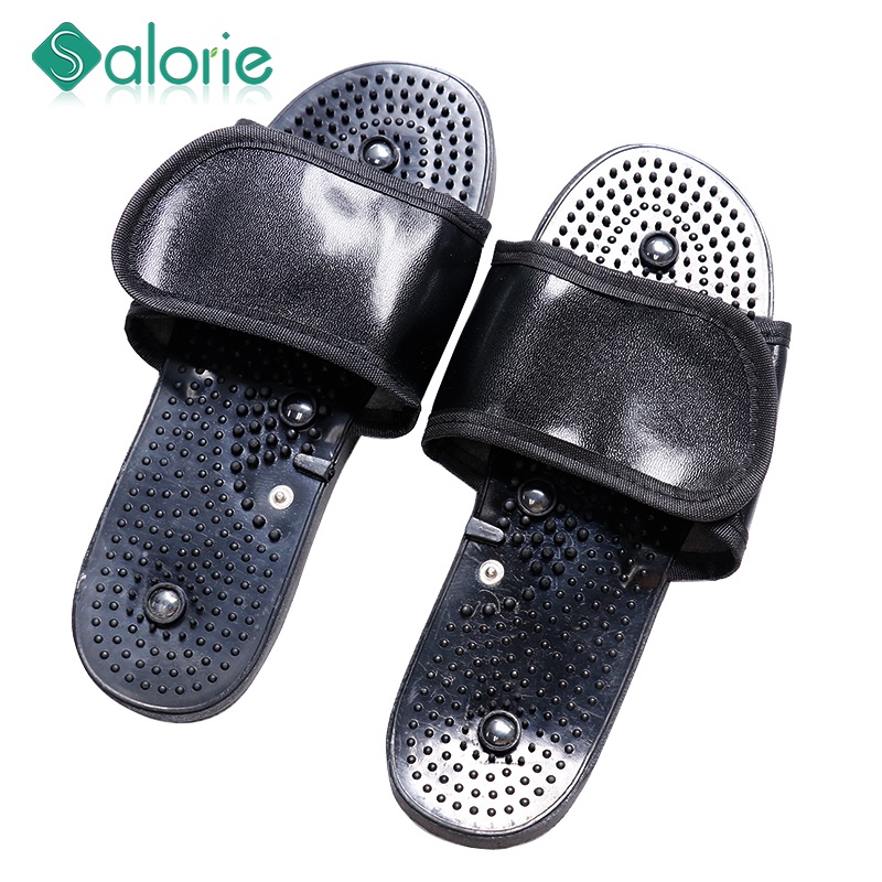 SALORIE Electric Tens Therapy Massager Slippers Machine Pulse Adjustable Foot Massager