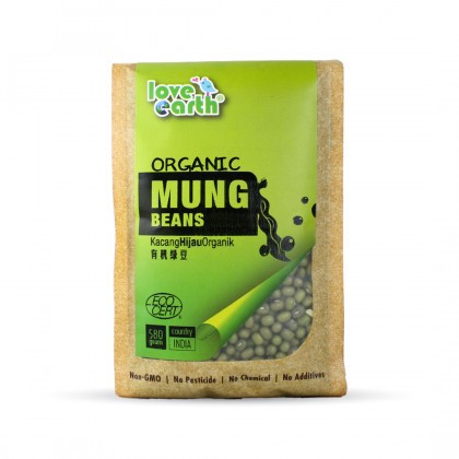 Love Earth Organic Mung Bean 580g 乐儿有机绿豆 580公克