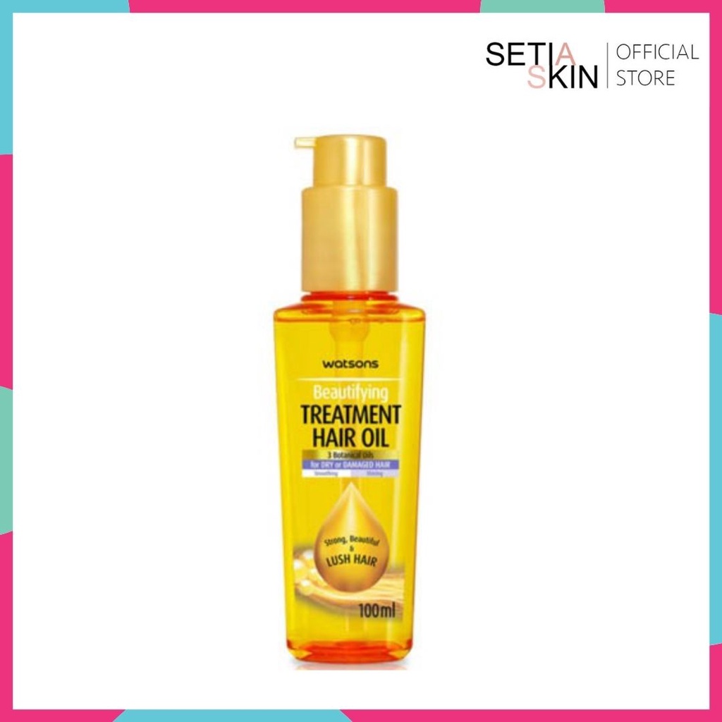 WATSONS Beautifying Treatment Hair Oil for dry and damaged hair 100ml |  Shopee Malaysia