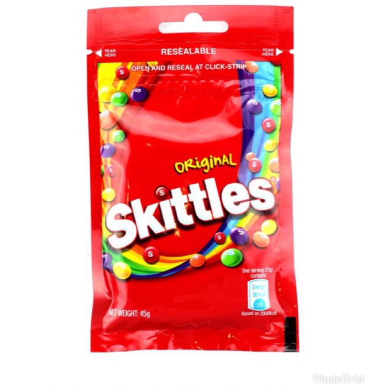 Skittles Original Candies Gula Gula Skittles Original 45g