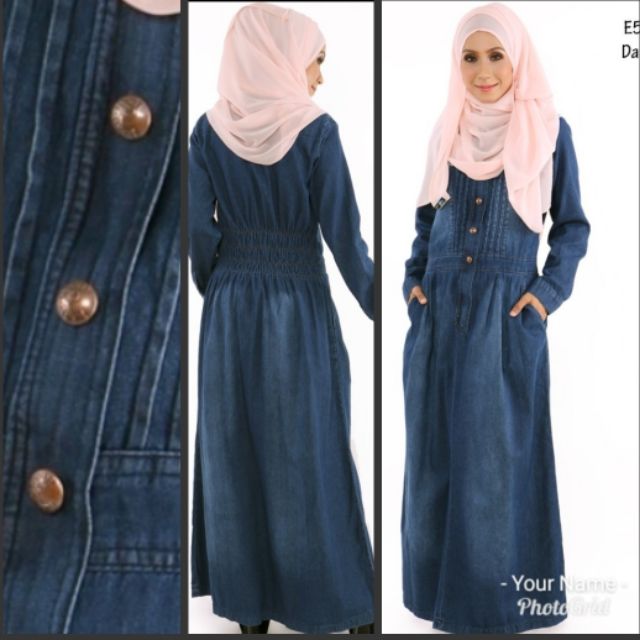 jubah denim