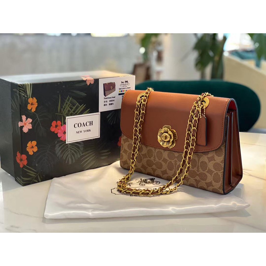 Elegant COACH Parker Chain Bag For Woman Include Box (A6) 26854 | Shopee  Malaysia
