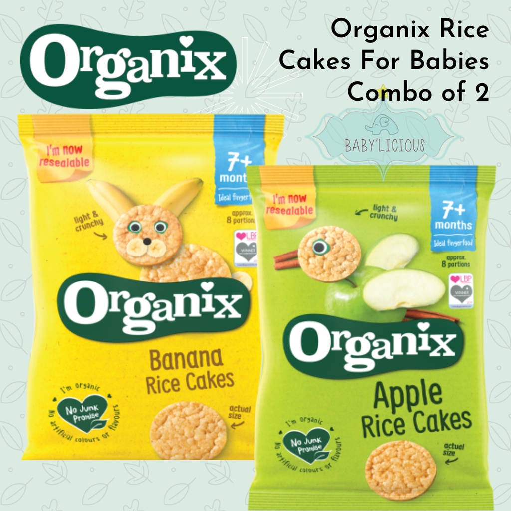Organix Rice Cakes Baby Rice Cakes Combo Set of 2 Shopee Malaysia