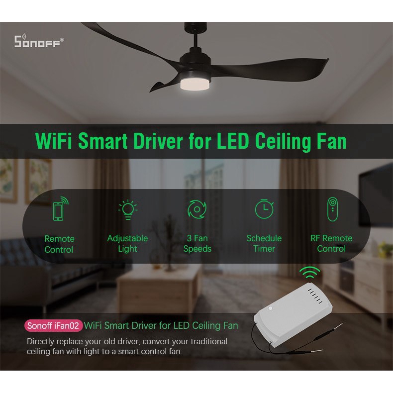 Ceiling Fan Controller Wifi Smart With Light App Remote Control On