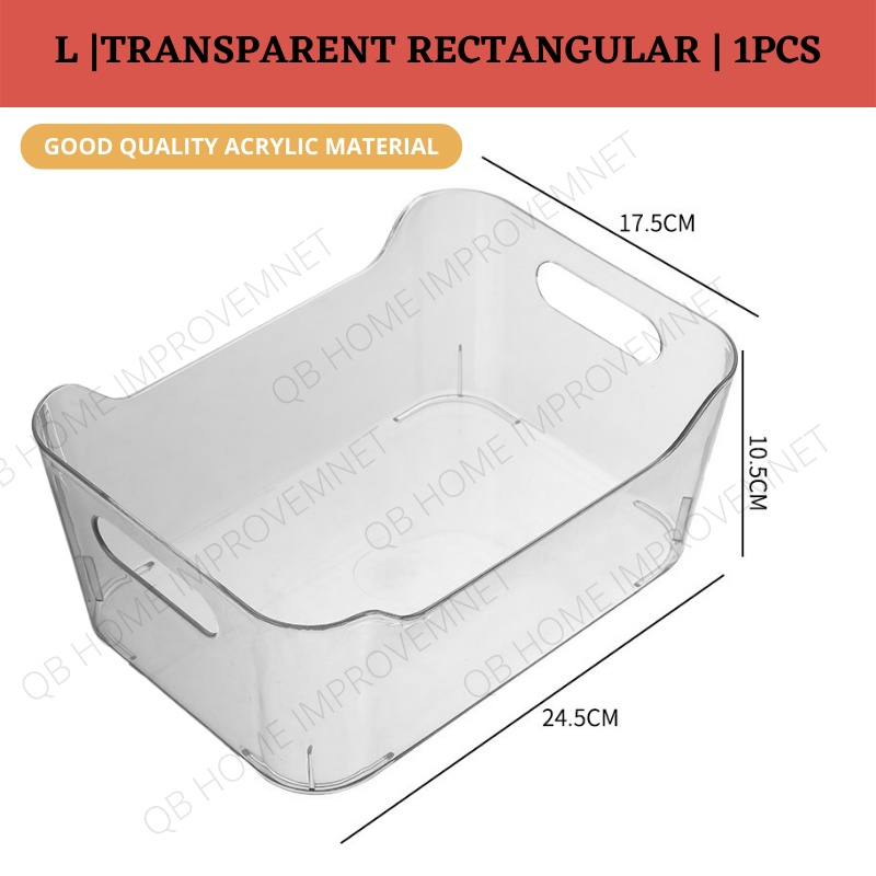 QB Box Plastik Transparent Storage Box Plastic Storage Box Organizer
