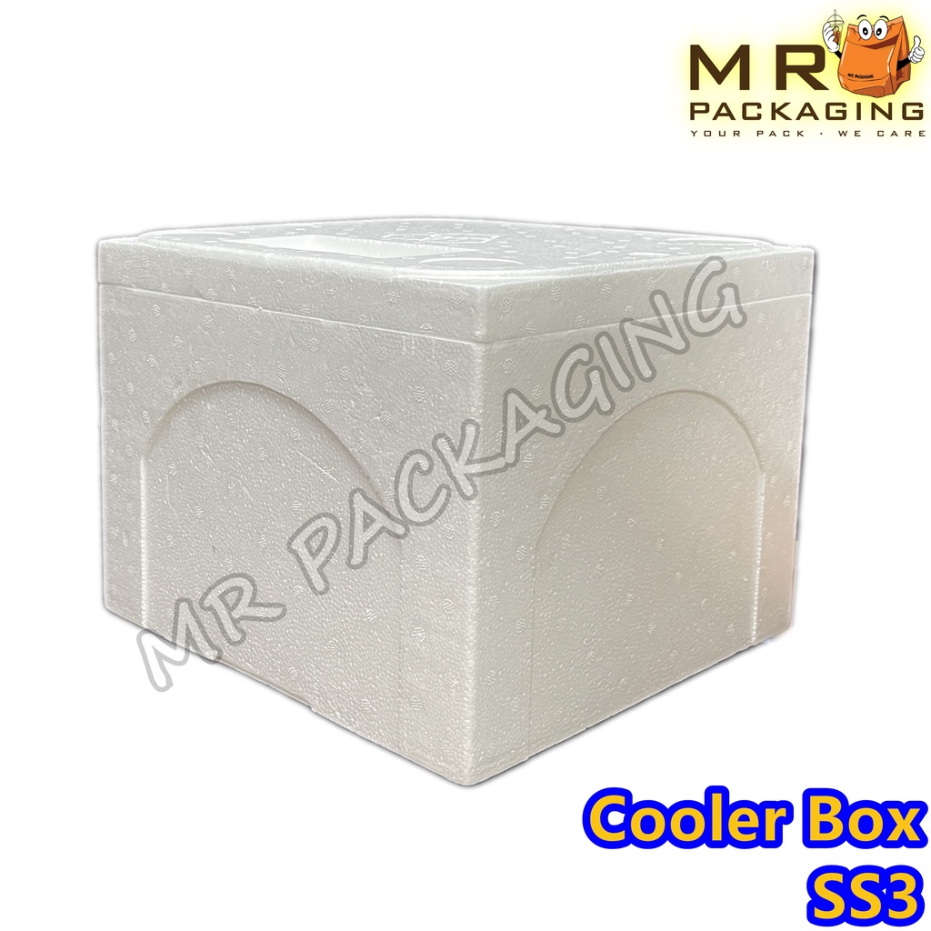 SS3 Polystyrene Cooler Box with Cover [ 1set ] Polistrin Kotak