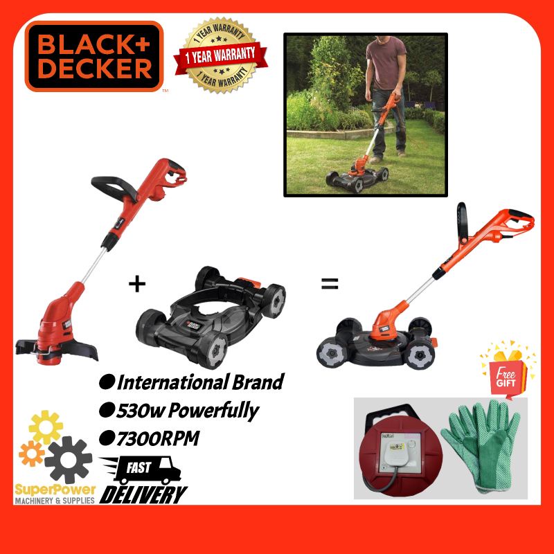 BLACK & DECKER GL5530 530w Electric String Trimmer + Base Mover