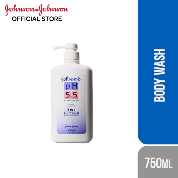 Johnson's pH5.5 2 In 1 Body Wash With Moisturizers (750ml) Shopee