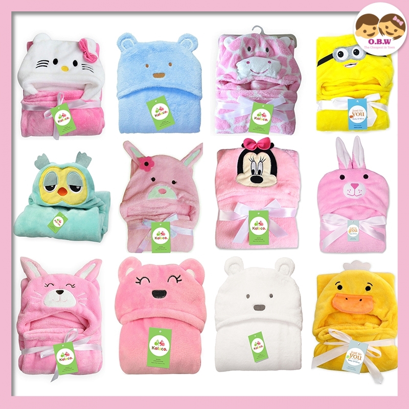 Baby Fleece Hoodie Blanket (2) | Shopee Malaysia