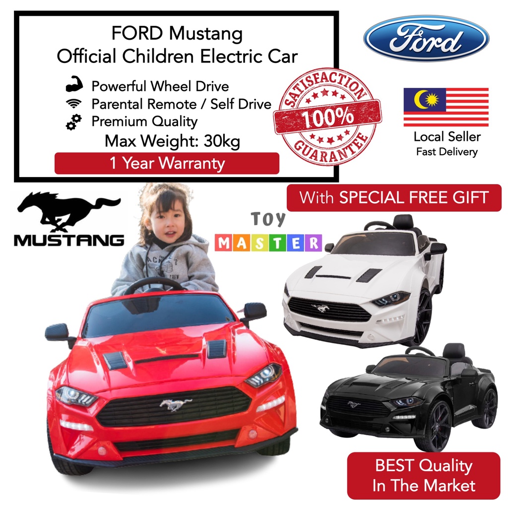 Official Toy Master Ford Mustang Children / Kids Electric Ride On off ...