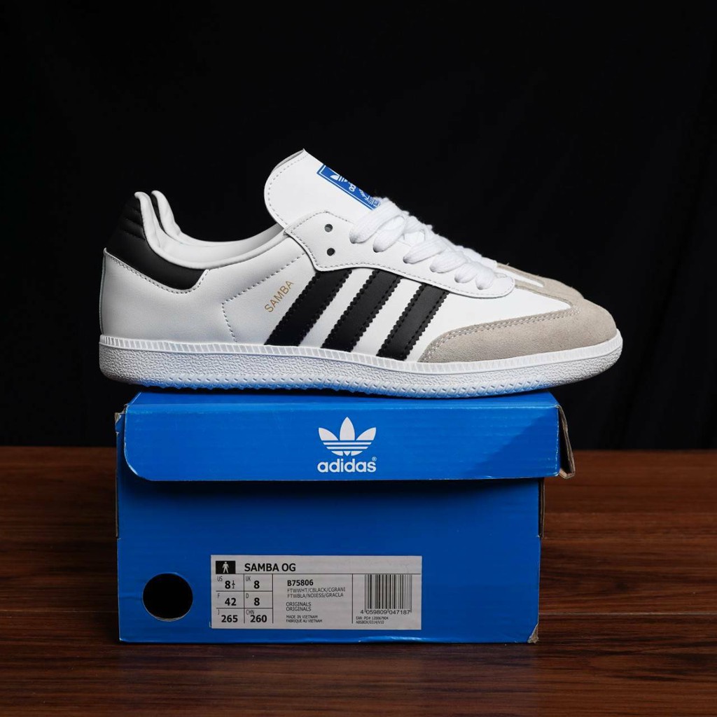 Adidas samba og white black pk (brooklyn.99) | Shopee Malaysia