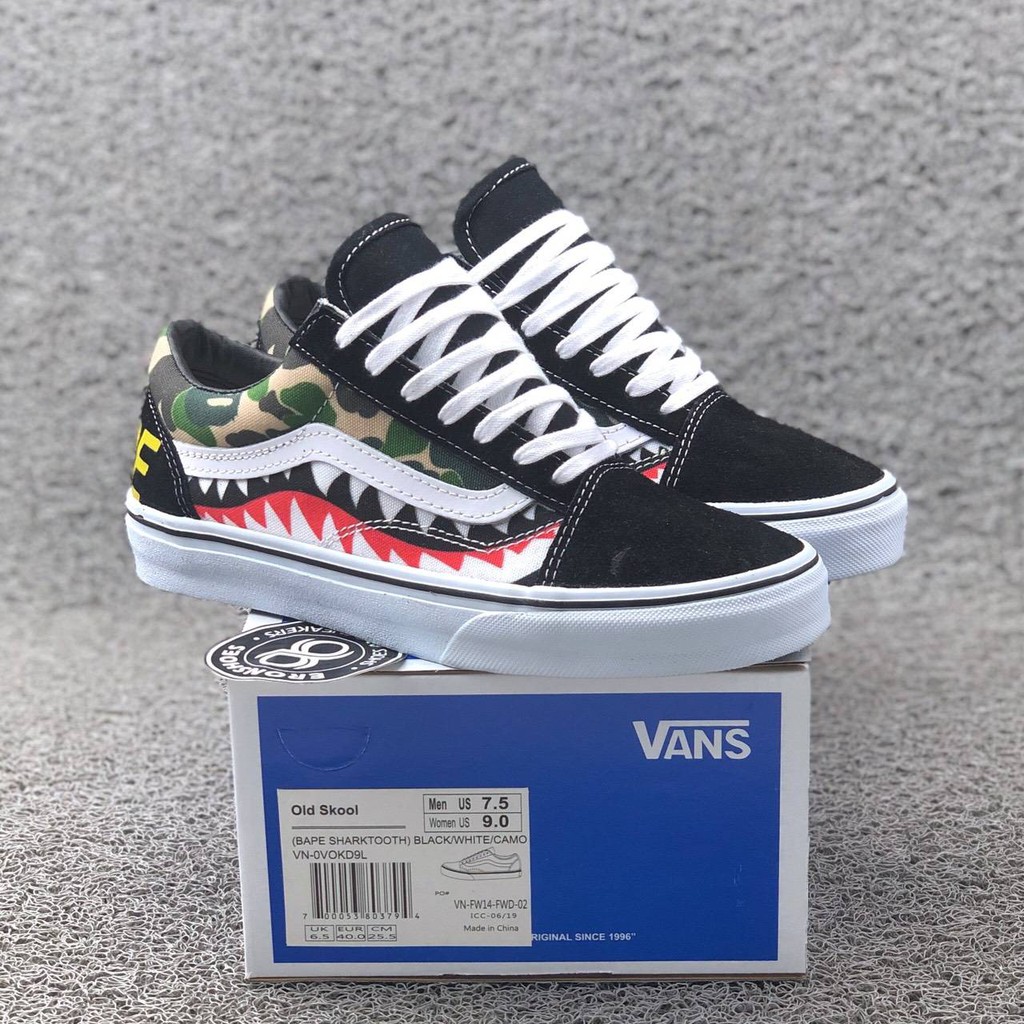 vans old skool bape