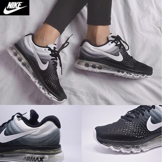 Original NIKE Air Max 2017 Sports Shoes MenWomen Sneakers Black and White Wild Original NIKE Air Max 2017 Sports Shoes MenWomen Sneakers Black and White Wild