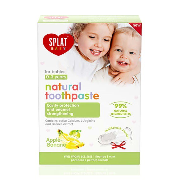 Splat Baby Natural Toothpaste 0 3 Years Apple Banana 40ml Shopee